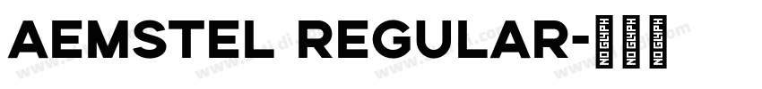 aemstel regular字体转换